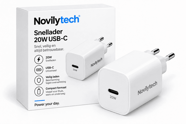 Novilytech 20W USB-C Snellader